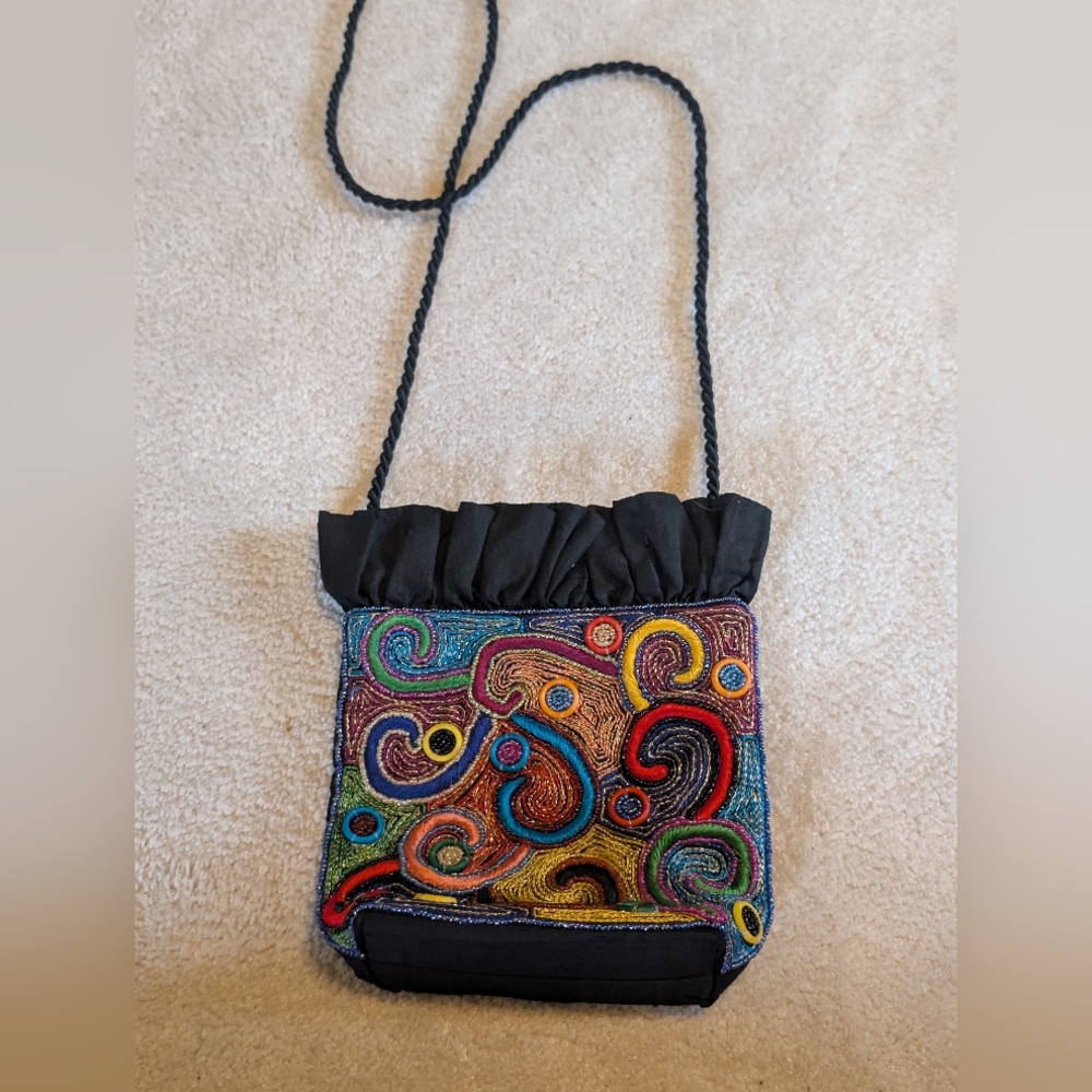 Unbranded Beaded Small Purse Made In India Shoulder CrossBody